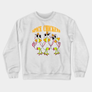 Orange Spice Chickens Crewneck Sweatshirt